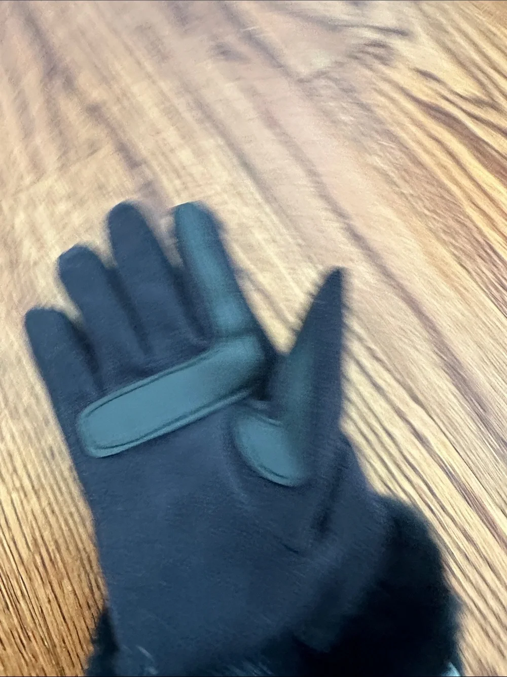 isotoner Black Faux Fur Cuff Touchscreen Gloves